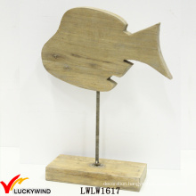 Table Version Hand Carved Vintage Decorative Wood Fish